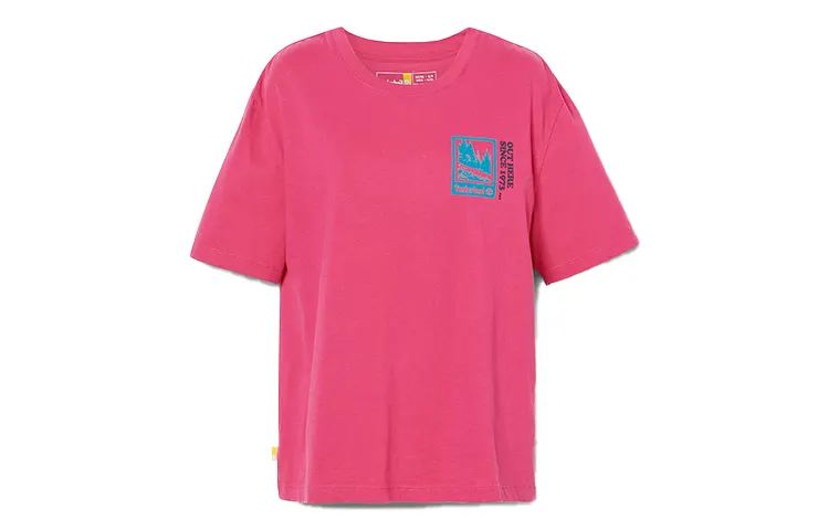 Timberland Drop Shoulder Sleeve T Shirt Women's Berry Purple