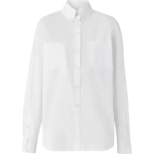 Burberry Shirts Women's White Lapel Moderate Other