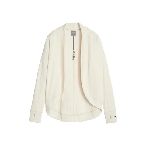 PUMA STUDIO Knitwear Women's Snow White Moderate Straight Fit