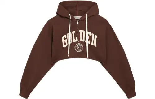 Golden Goose Sweatshirts Women's Brown Hooded Moderate