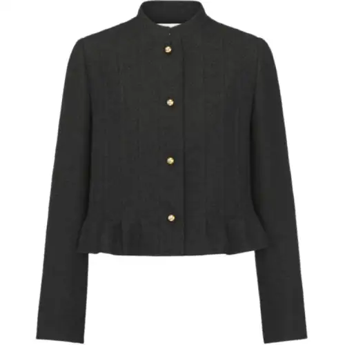 DIOR Button-Up Peplum Detailed Jacket