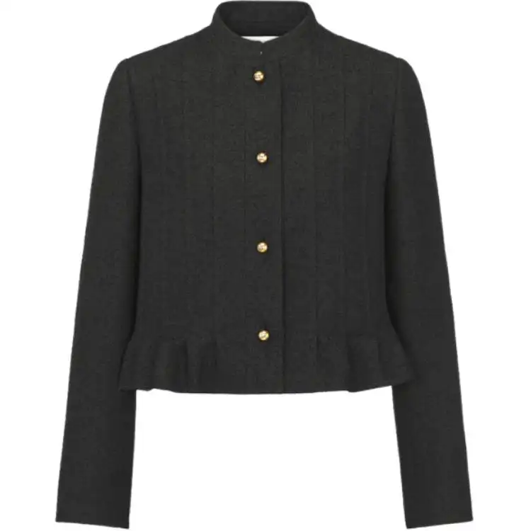 DIOR Button-Up Peplum Detailed Jacket