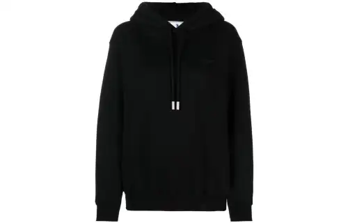 OFF-WHITE Diag-print cotton hoodie