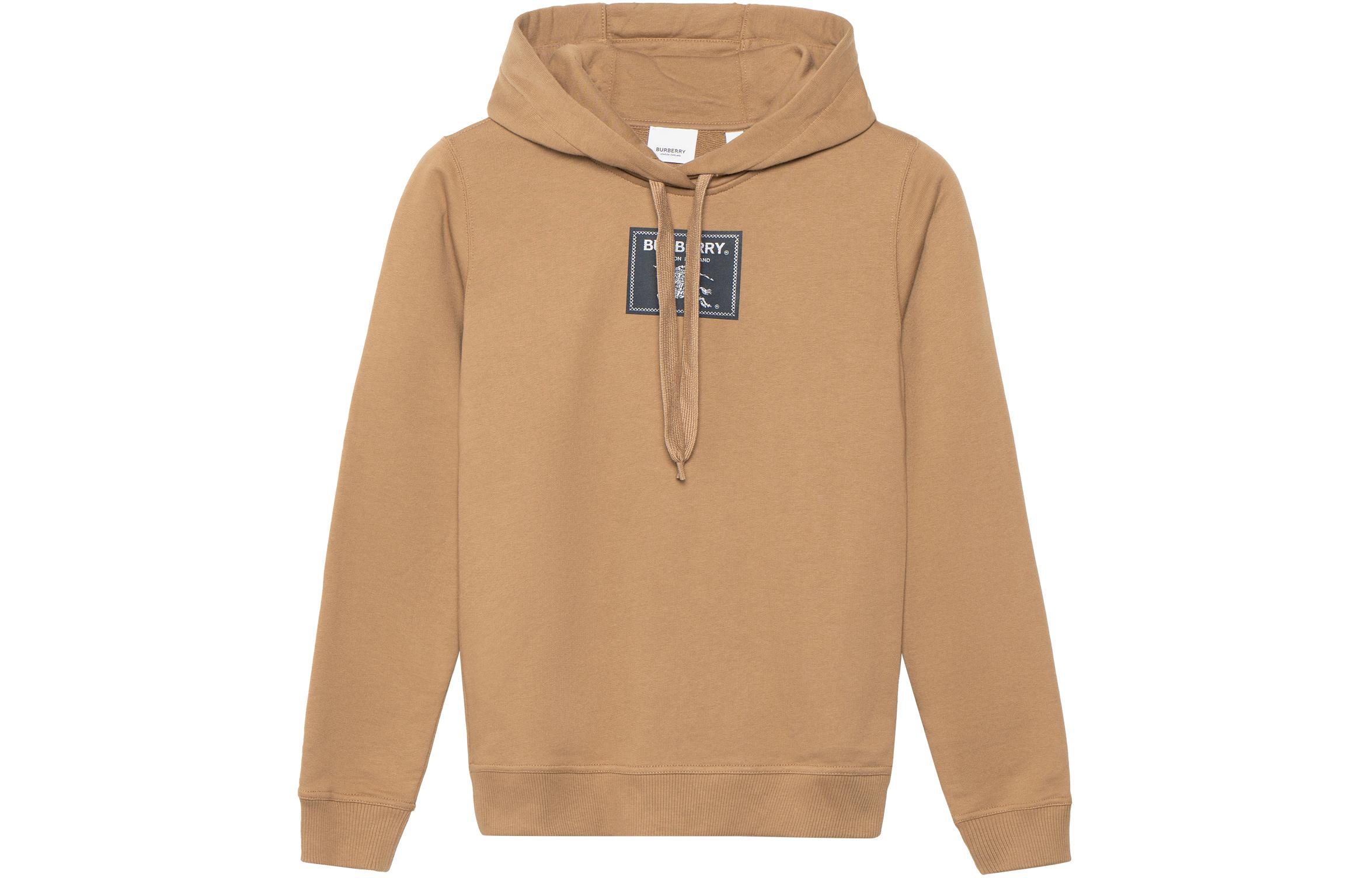 Женское худи Burberry С логотипом (верблюжья шерсть)