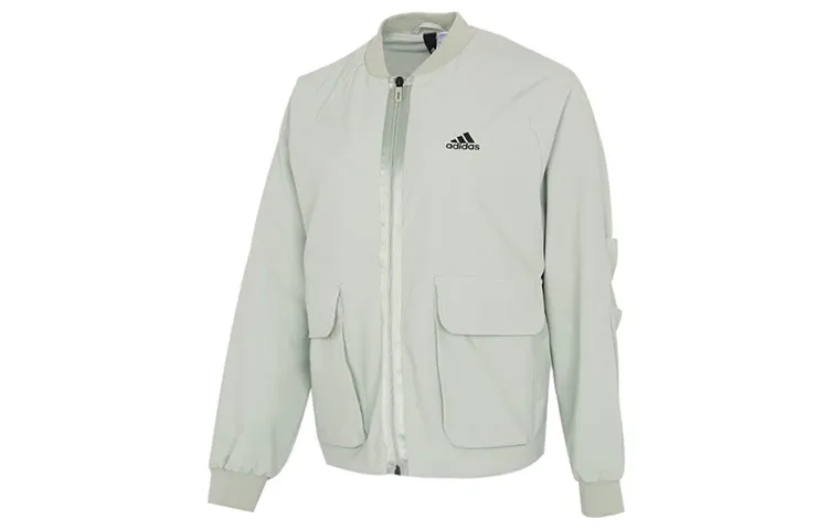 Adidas Jackets Women's Green Stand Collar Moderate Other