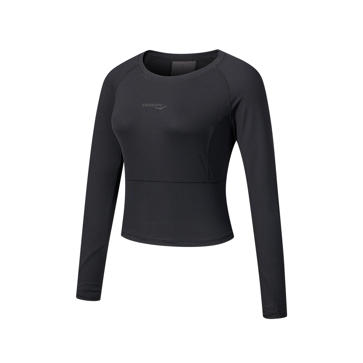 Женская футболка Saucony Long Sleeve (черная)