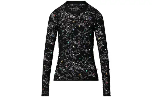 LOUIS VUITTON Floral Lace Pullover