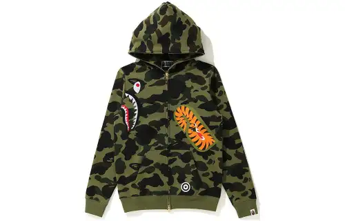 A BATHING APE Sweatshirts Women's Hooded Moderate Cardigan