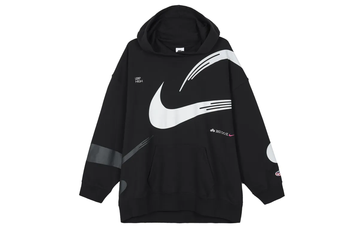 Nike Chinese New Year Sweatshirts Women's Black Hooded (Non-detachable) Moderate