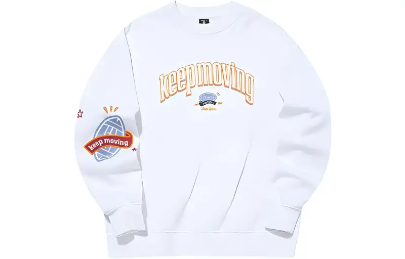 ANTA Life Collection Sweatshirts Women's Snowflake White Crew Neck Moderate Regular