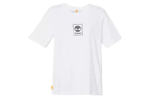 Timberland T Shirts Women's White Crew Neck Moderate Straight Fit