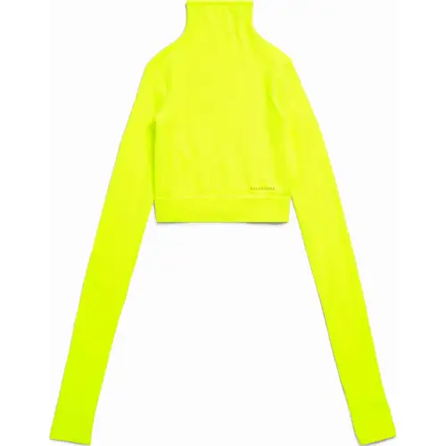 Balenciaga Turtleneck Cropped Top