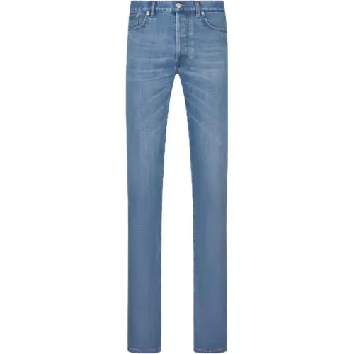 DIOR Jeans Men's Blue Moderate Straight Fit Pants