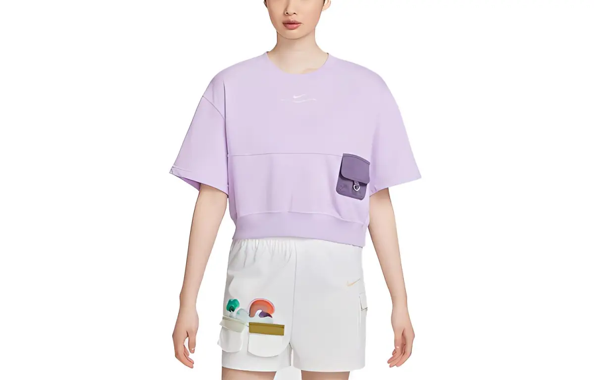Nike Drop Shoulder Sleeve T Shirt Women's Lavender