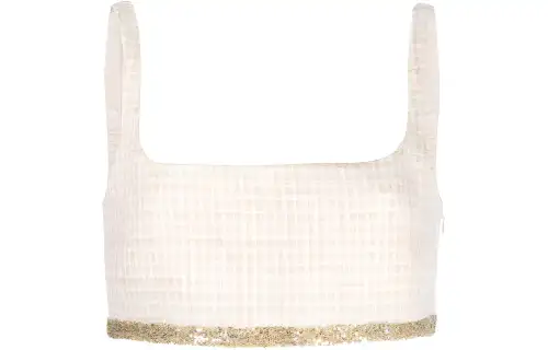 MIU MIU Strapless Top Women's Beige