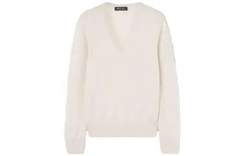 Loro Piana V Neck Long Sleeved Top