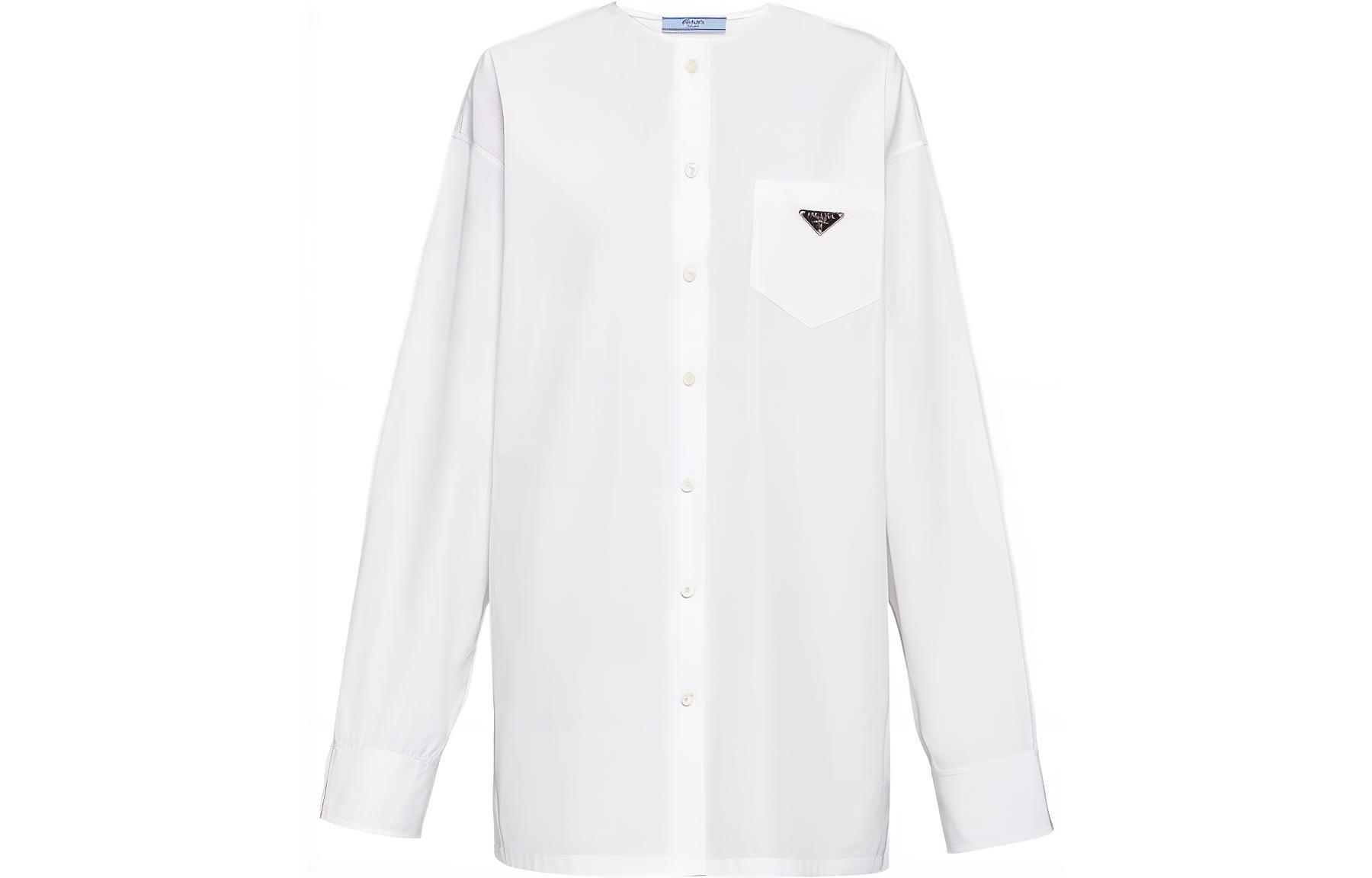 PRADA Shirts Women's White Crew Neck Other