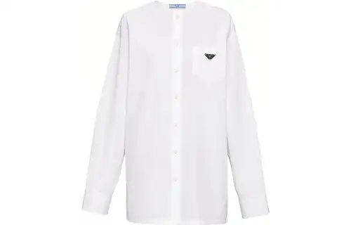 PRADA Shirts Women's White Crew Neck Other