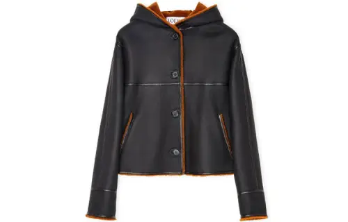 LOEWE Jackets Women's Black Hooded Moderate Other