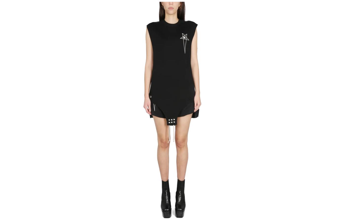 Женская майка RICK RICK OWENS SS23 T (черная)