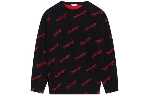 Balenciaga SS22 Sweater Regular Fit Women's Black