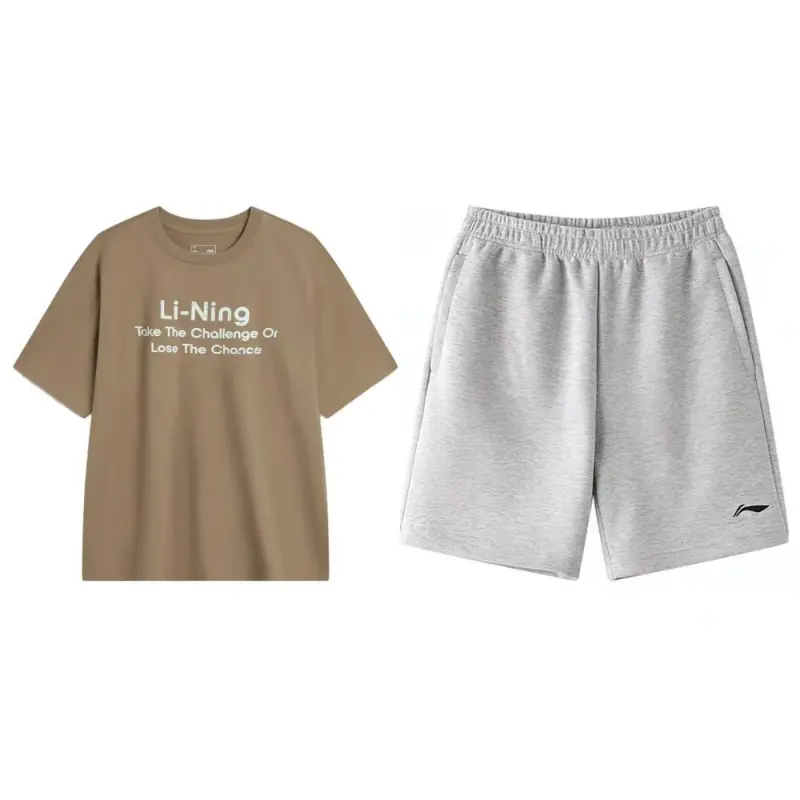 Li Ning Casual Sportswear Men's Crew Neck Moderate