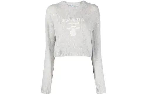 logo-intarsia cashmere jumper