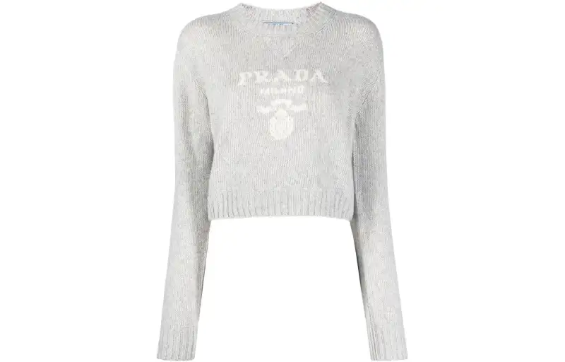 logo-intarsia cashmere jumper
