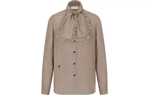 DIOR Shirts Women's Coffee Turtleneck Moderate Other