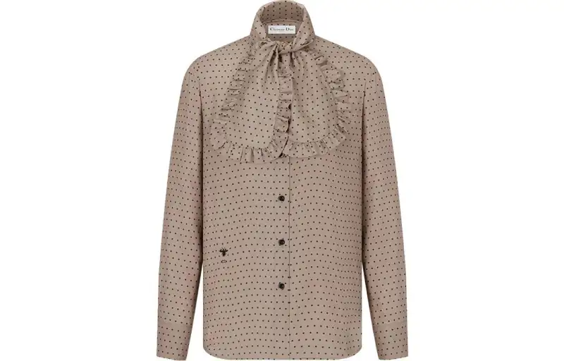 DIOR Shirts Women's Coffee Turtleneck Moderate Other
