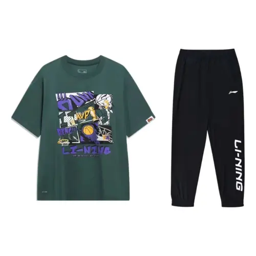 Li Ning Casual Sportswear Men's Crew Neck Moderate