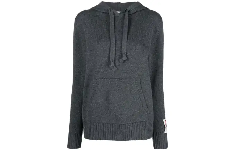 cashmere knitted hoodie