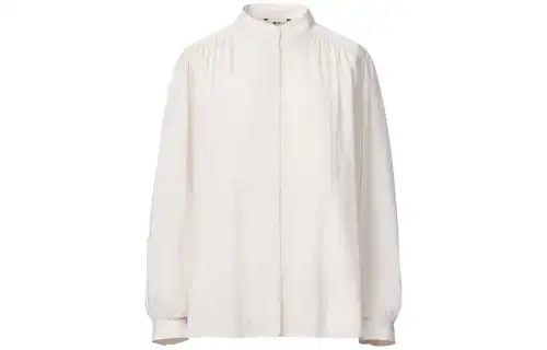 UNIQLO X Clare Waight Keller Shirts Women's White Crew Neck Moderate Other
