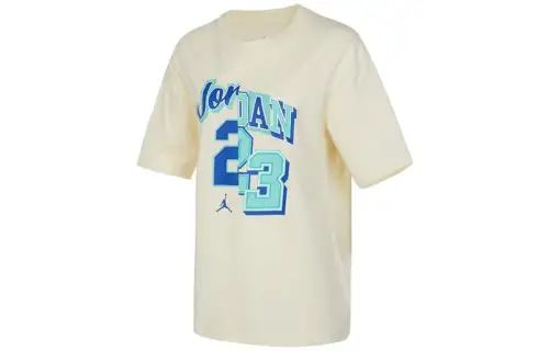 Jordan Drop Shoulder Sleeve T Shirt Women's Beige