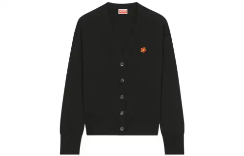 KENZO Boke Flower Embroidered Cardigan 'Black'