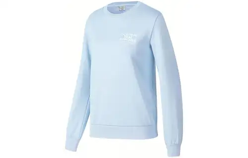 Skechers Sweatshirts Women's Moon White Blue Crew Neck Moderate Regular