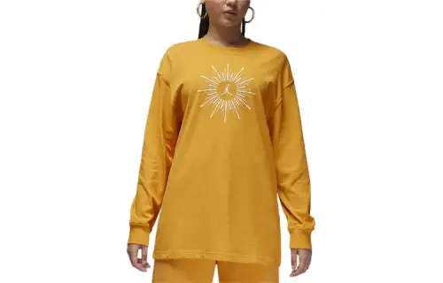 Jordan T Shirt Women's Yellow Ochre