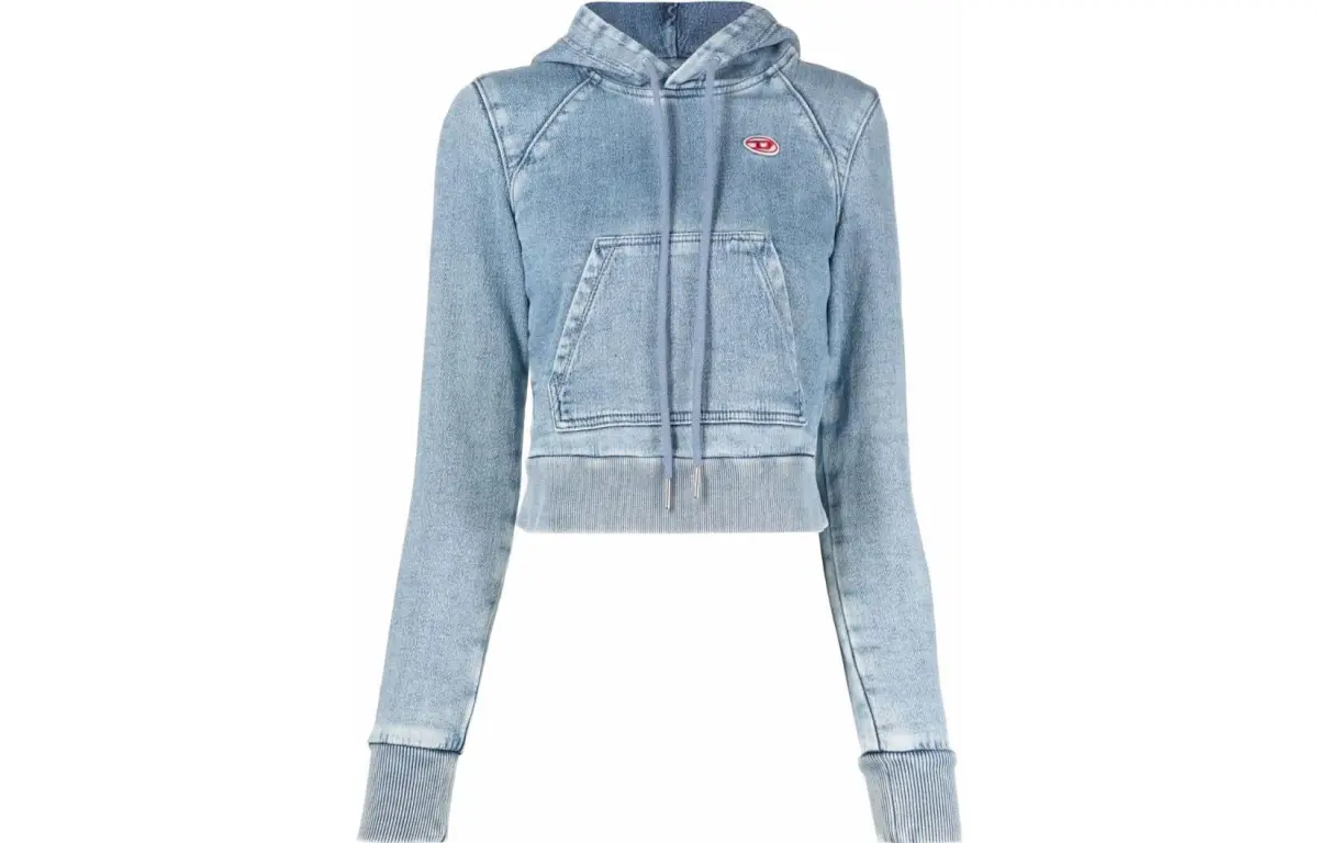 DIESEL Sweatshirts Women's Sky Blue Hooded Moderate