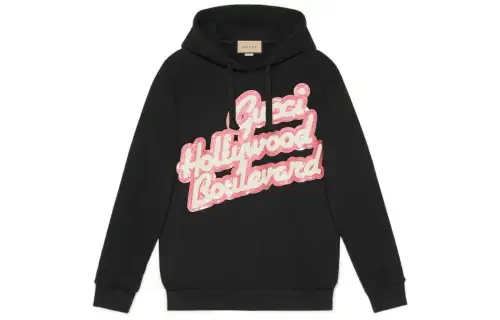 GUCCI Sequin Graphic Sweatshirt Black