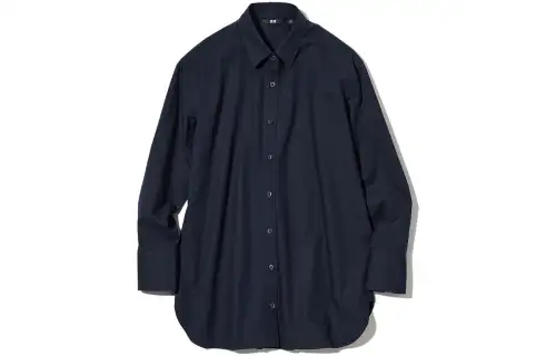 UNIQLO Shirts Women's Navy Blue Moderate Shirt