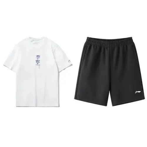 Li Ning Casual Sportswear Men's Crew Neck Moderate