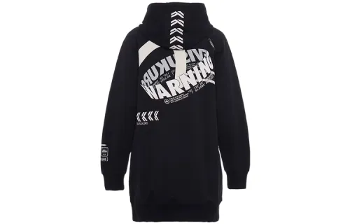 EVISU Sweatshirts Women's Black Hooded Moderate Regular