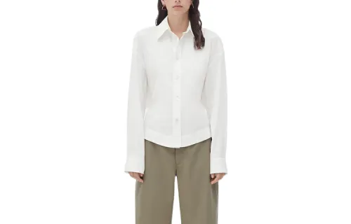 Bottega Veneta Puff Sleeved Buttoned Shirt