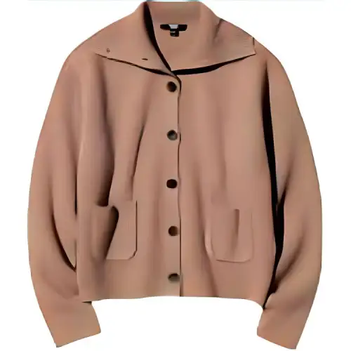 UNIQLO Knitwear Women's Camel Lapel Moderate Other