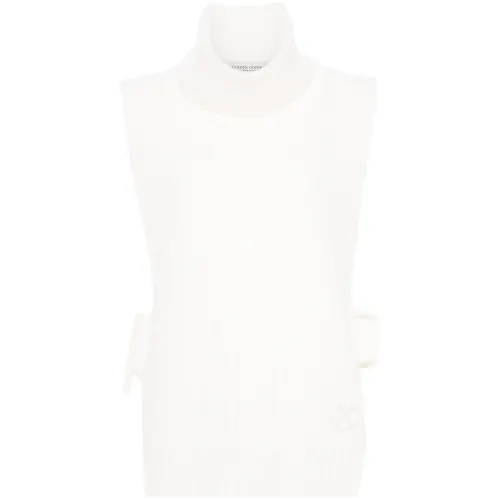 Golden Goose Logo embroidered Fisherman's knit Vest