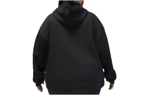 Jordan Sweatshirts Women's Black Hooded Moderate Regular