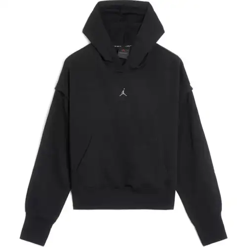 Jordan Sport Sweatshirts Women's Black Hooded Moderate Regular