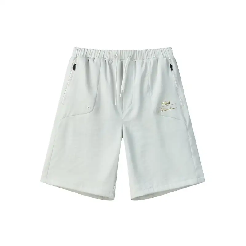 FILA Casual Shorts Men's Champagne White