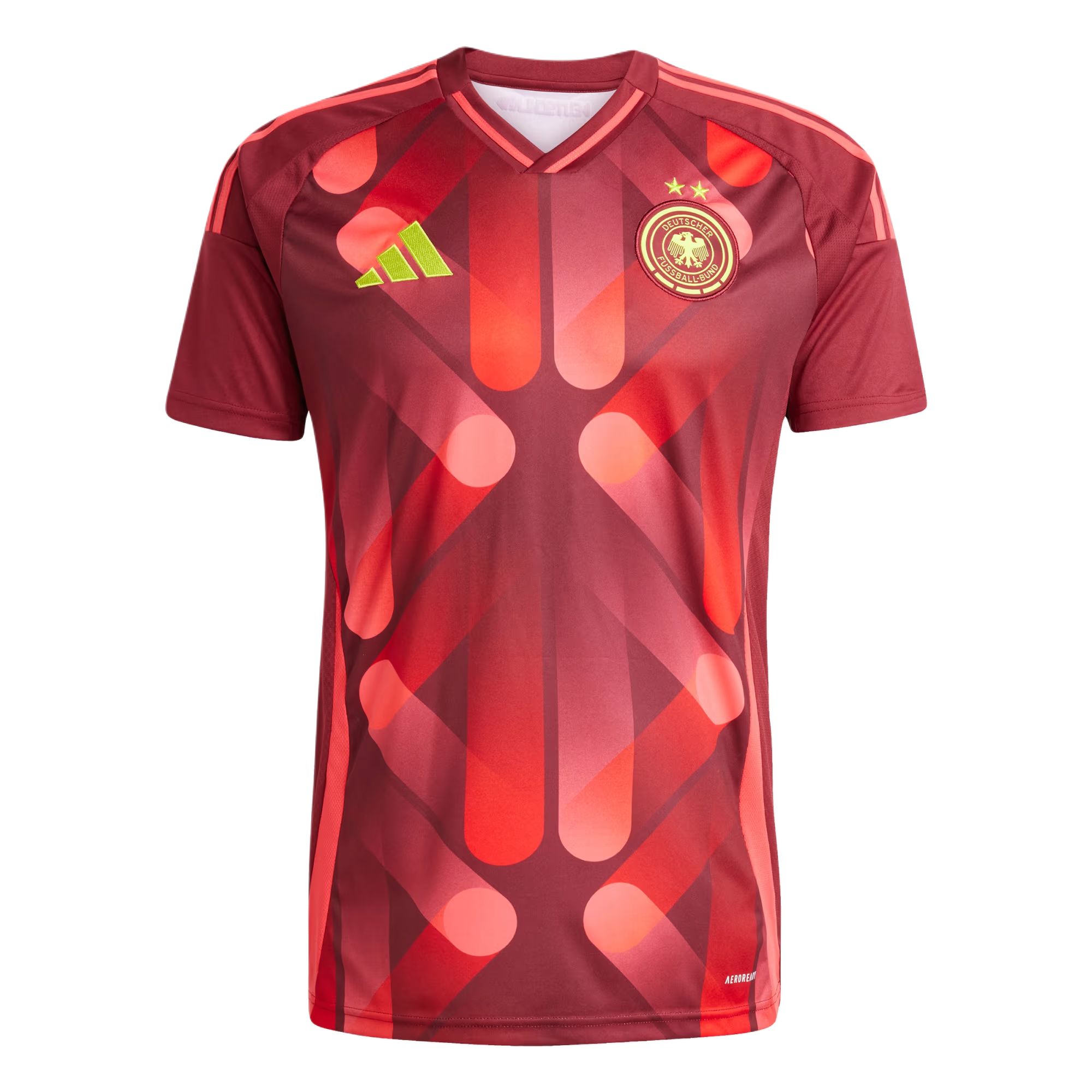 Adidas SS25 Soccer Jersey Men’s Preppy Red