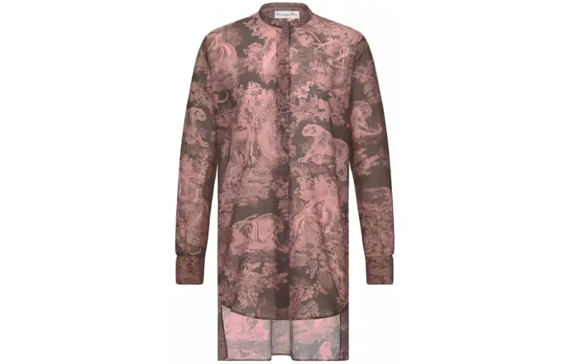 DIOR Shirts Women's Gray Crew Neck Moderate Other